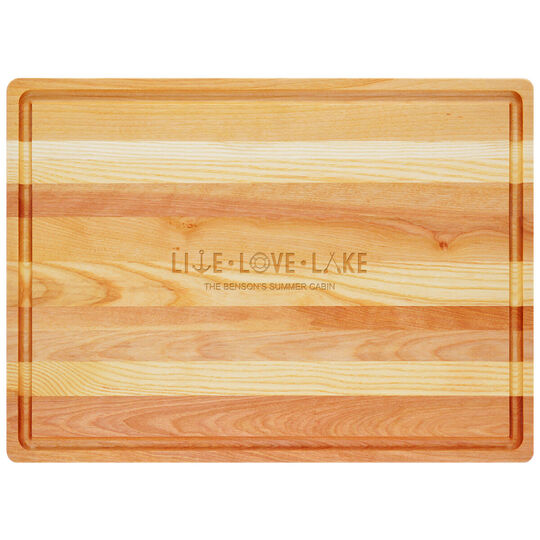 Live Love Lake Master Wood Cutting Board